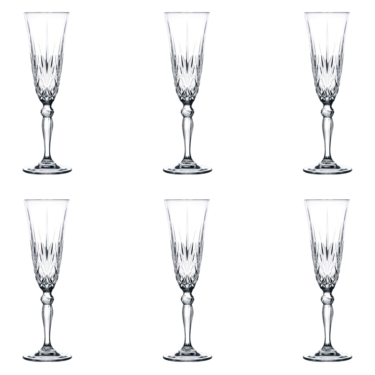 RCR Melodia Champagne Flute 16 Cl - 6 Stuks - Glazen.nl