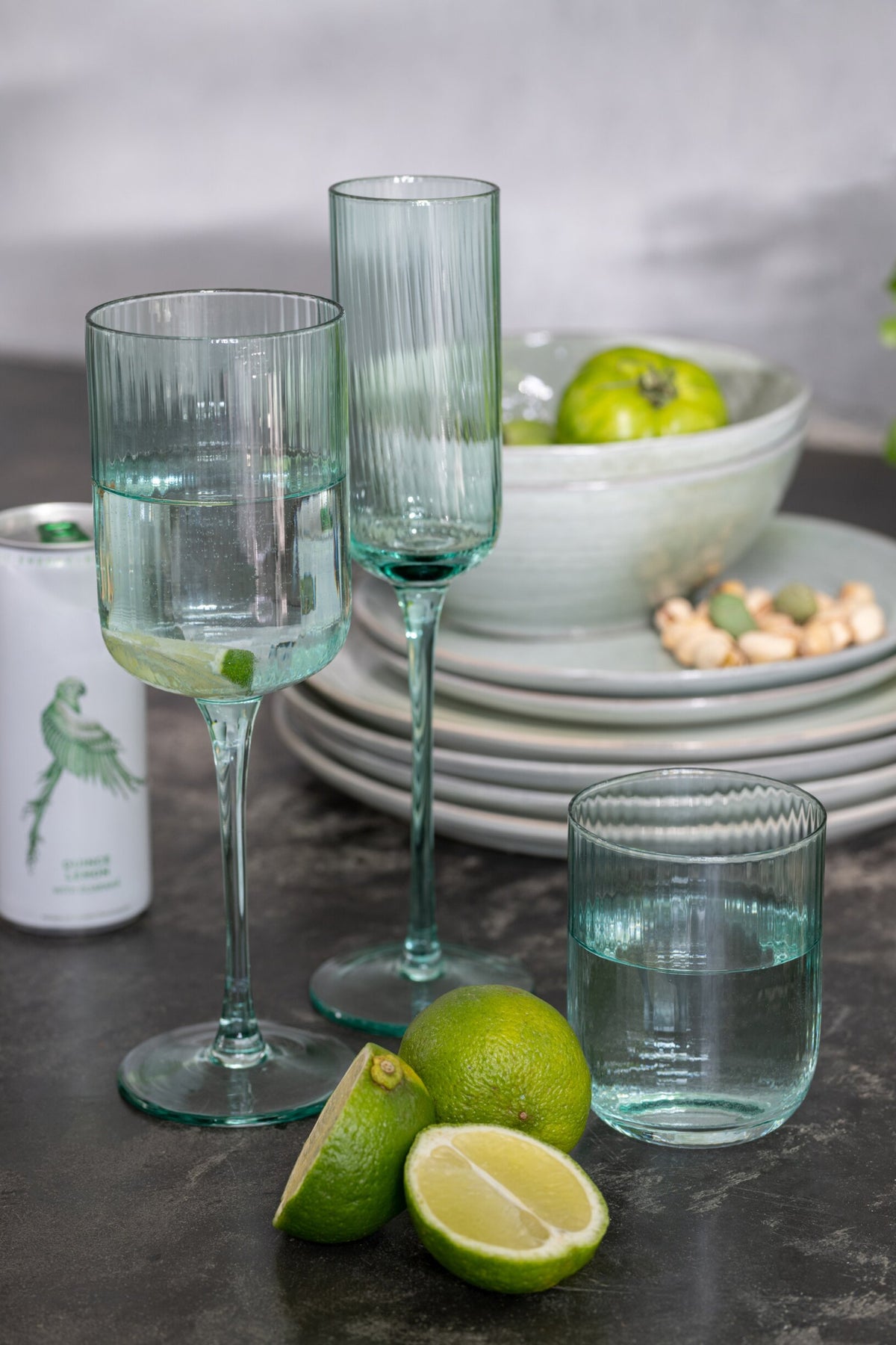 Calice da vino J-Line Ralph 37 cl color menta