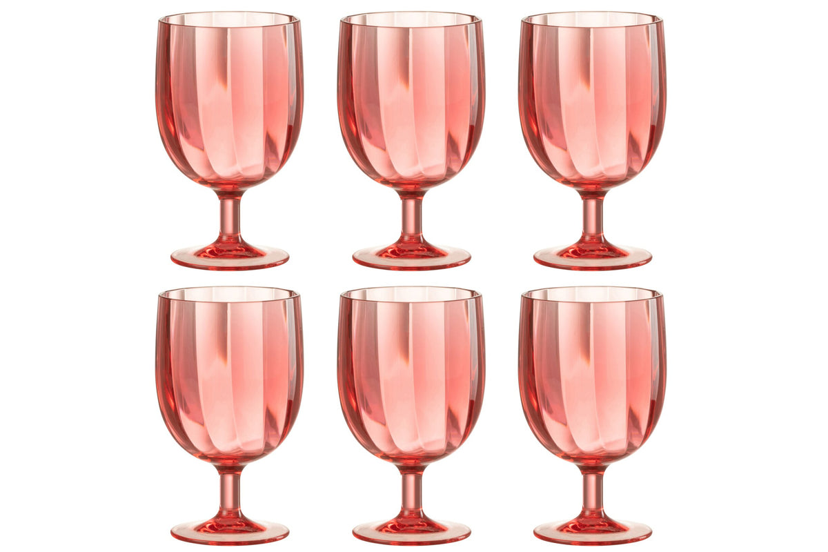 J-Line Unbreakable Red Wine Glasses 31 cl – 6 Pieces