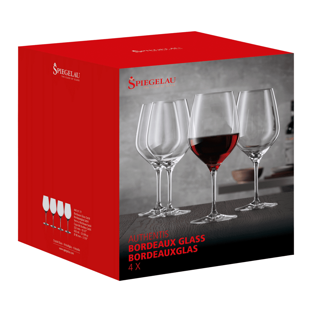 Spiegelau Authentis Wijnglas 65 Cl Bordeaux - 12 Stuks - Glazen.nl