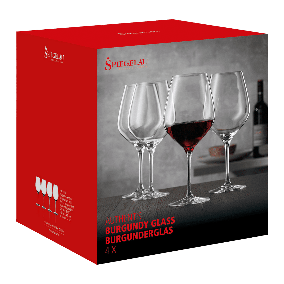 Spiegelau Authentis Wijnglas 70 Cl Burgundy - 12 Stuks - Glazen.nl