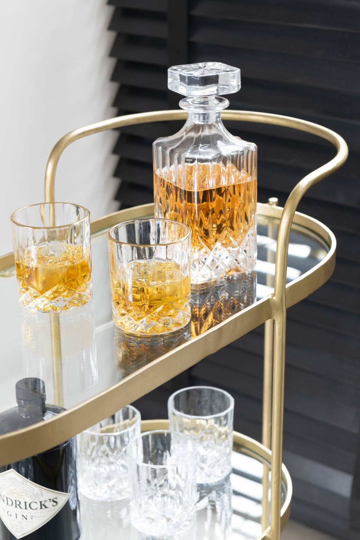 J-Line bicchiere da acqua Franco 32 cl dorato/trasparente