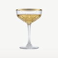 Calici da champagne/coupe Pasabahce Timeless da 27 cl con bordo dorato – 4 pezzi