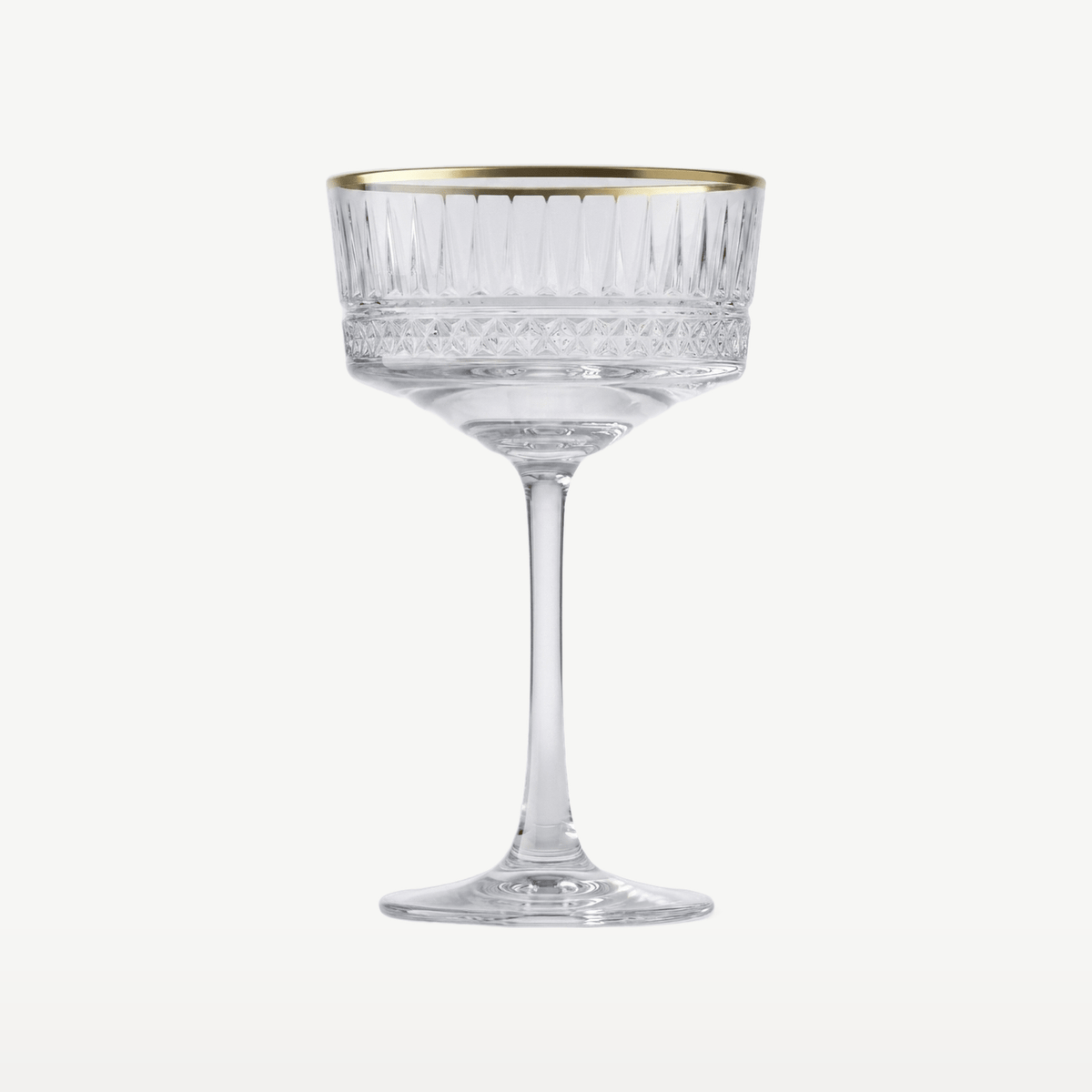 Pasabahce Elysia Champagneglas / Coupe 26 Cl Gouden Rand - 4 Stuks - Glazen.nl