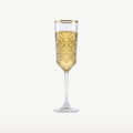 Pasabahce Timeless Bicchieri da champagne / flute da 17,5 cl con bordo dorato - 4 pezzi