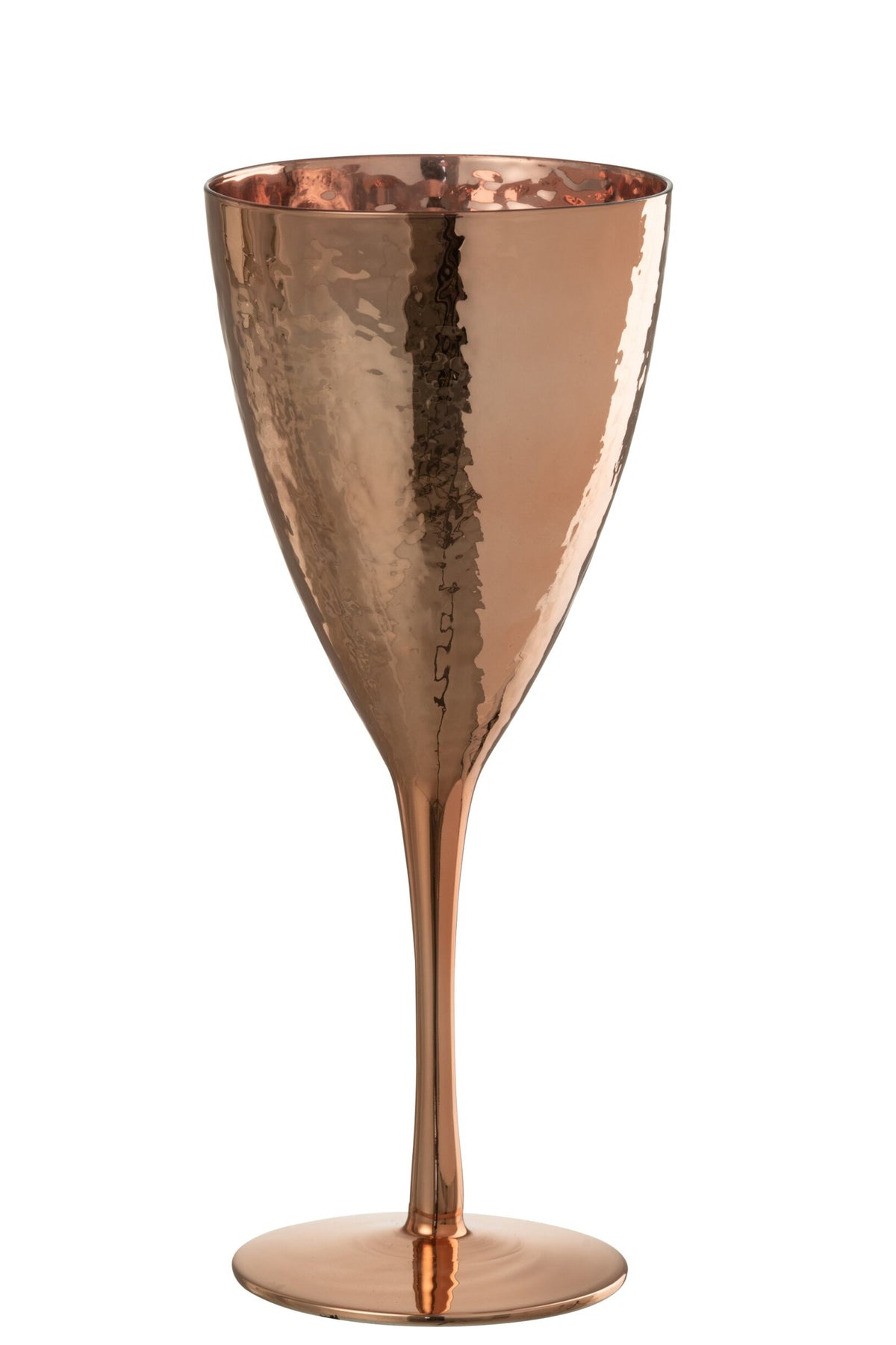 J-Line Bicchiere da vino a specchio color rame