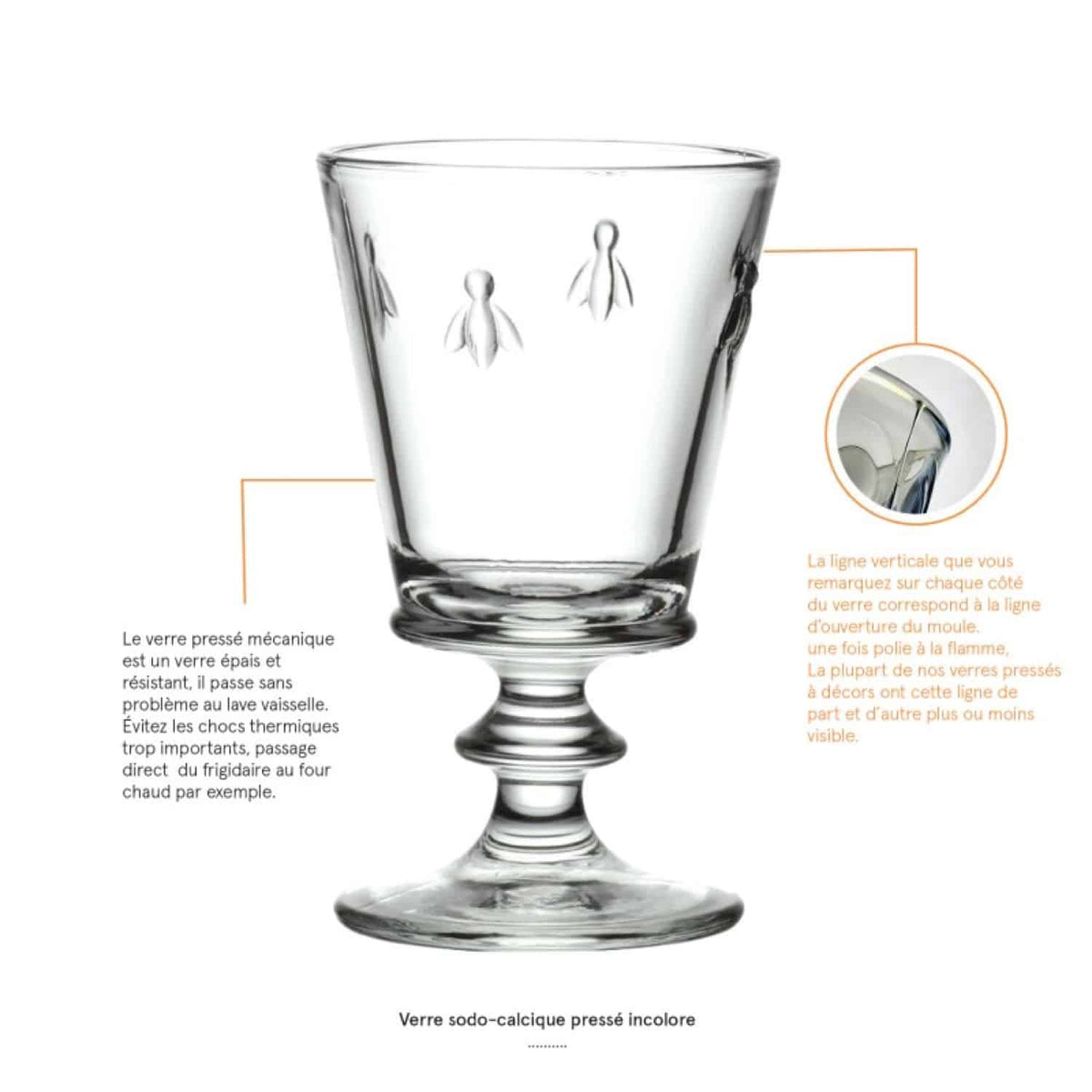 La Rochère Abeille Wijnglas 24 cl - 6 Stuks - Glazen.nl