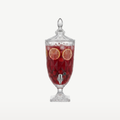 Dispenser professionale per bevande da bar in vetro con rubinetto, 5 litri