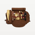 Set da cocktail dorato per bartender professionisti in stile speakeasy da bar, con rotolo porta-accessori