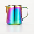 Lattiera professionale arcobaleno in acciaio inox, 50 cl