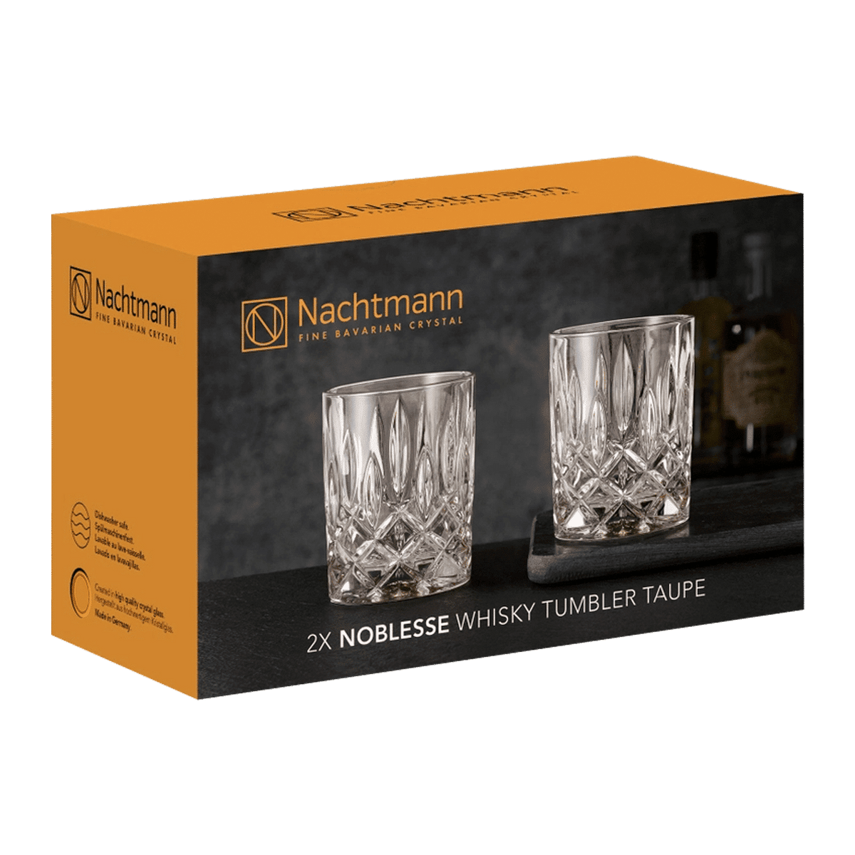 Nachtmann Noblesse Tumbler 29,5 Cl Taupe - 2 Stuks - Glazen.nl