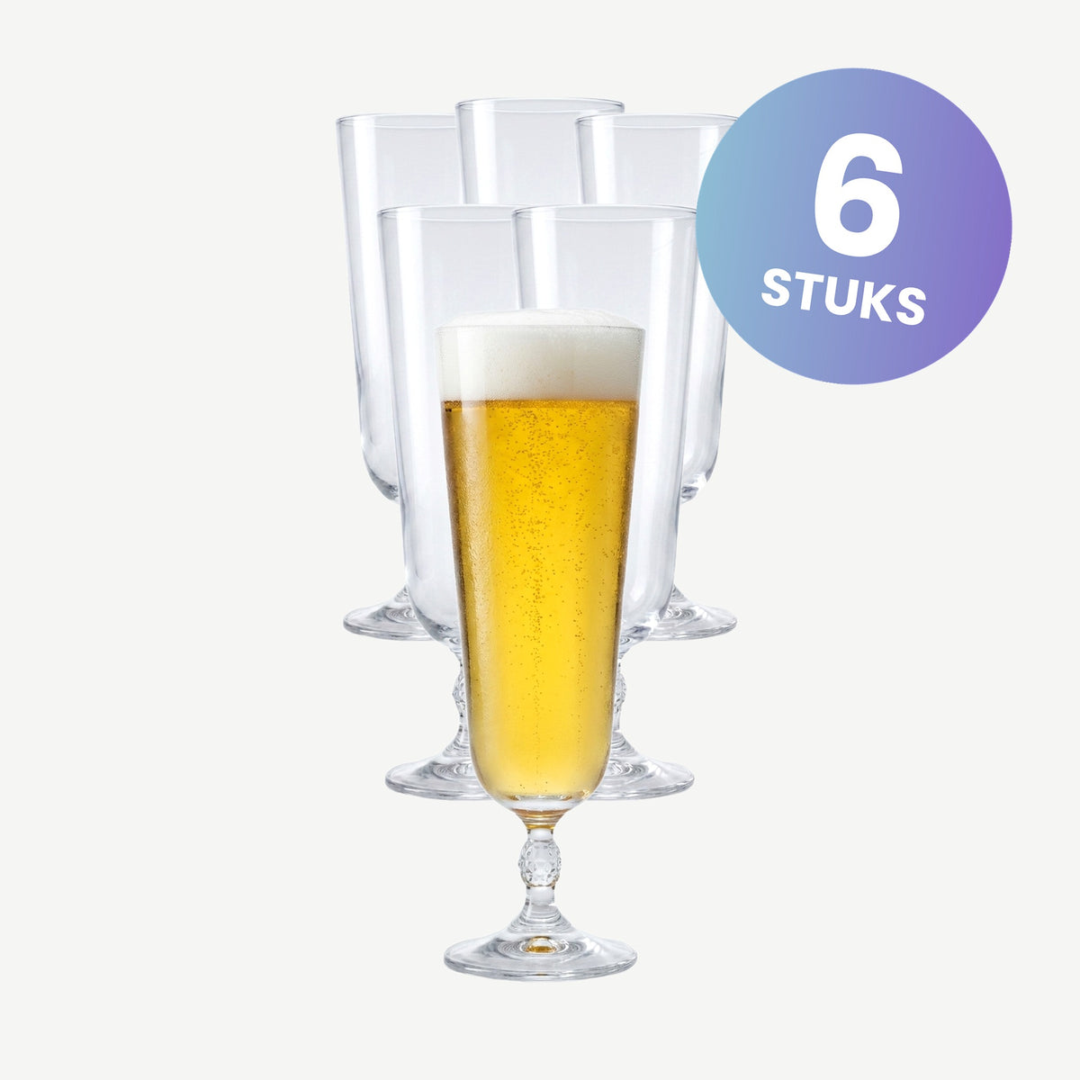 Bormioli Rocco Bartender Bierglas 40,5 Cl - set van 6 glazen