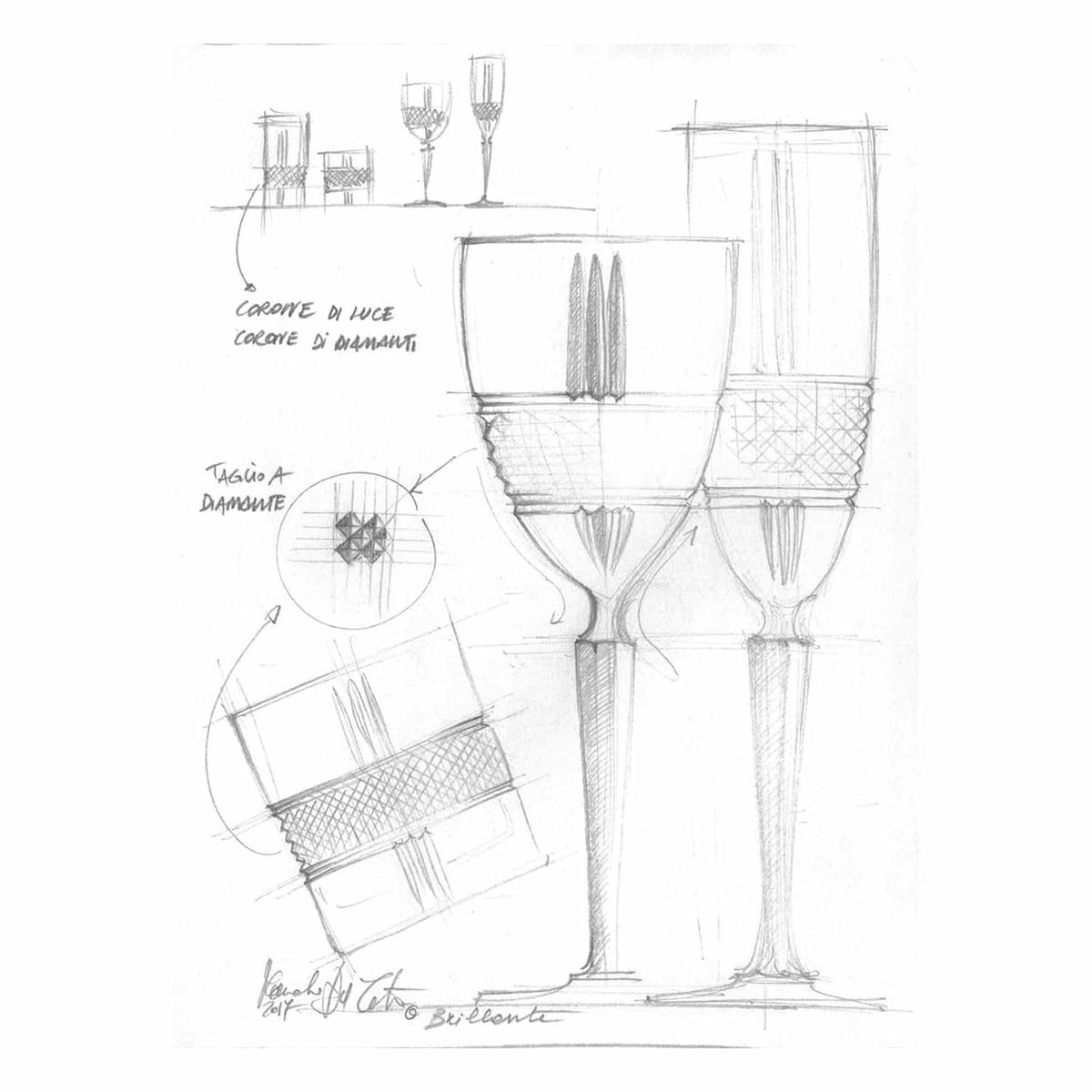 RCR Brillante Champagne Flute 19 Cl - 6 Stuks - Glazen.nl