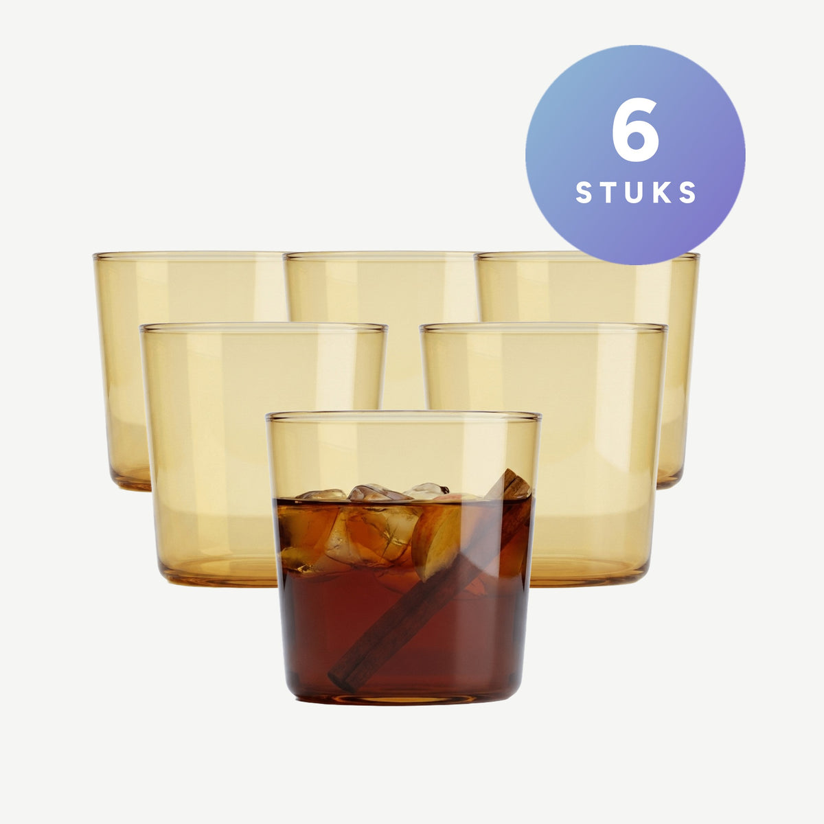 Set van de Onis Cidra Tumbler 37 Cl Geel - 6 Stuks