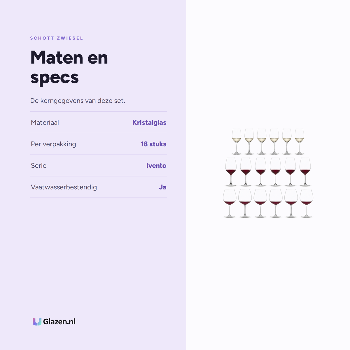 Schott Zwiesel Ivento Bodini Set maten en specs