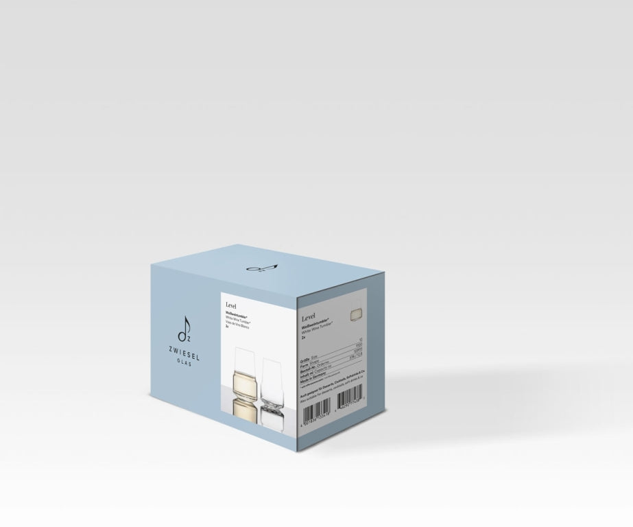 Zwiesel Glas Level calice tumbler da vino bianco da 37,8 cl con punto per spumante – 2 pezzi