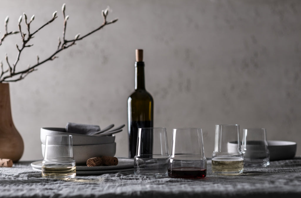 Zwiesel Glas Level calice tumbler da vino bianco da 37,8 cl con punto per spumante – 2 pezzi