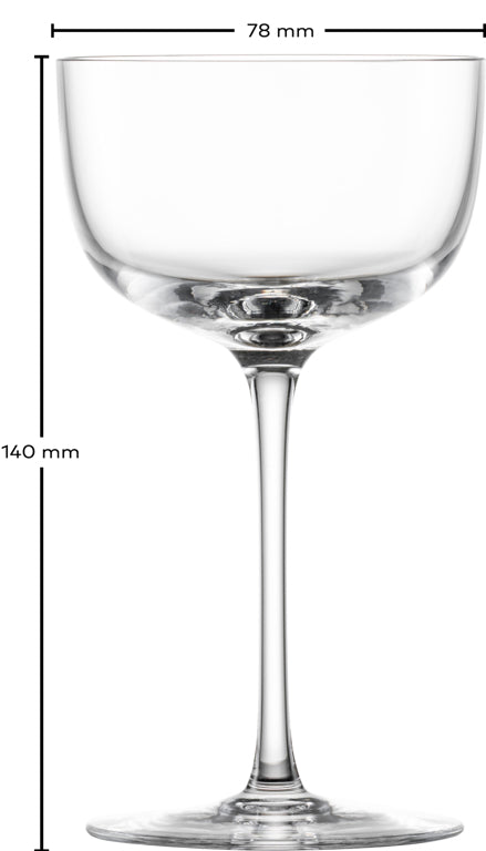 Zwiesel Glas Tone Coppa da cocktail piccola 17 cl con punto perlage – 4 pezzi