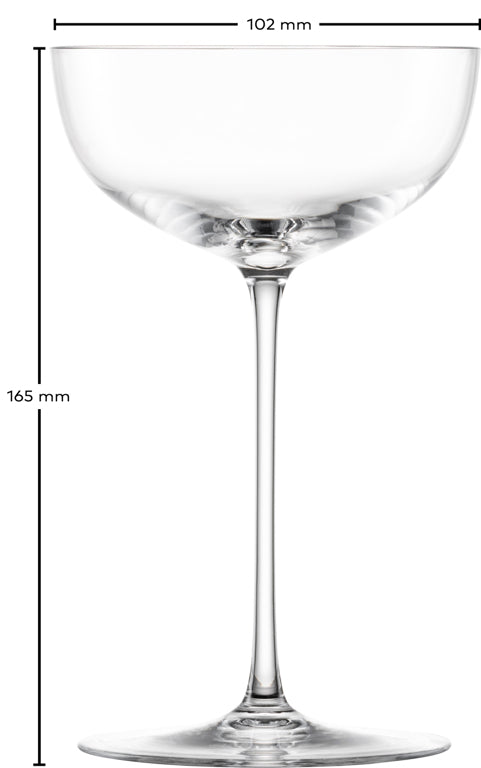 Zwiesel Glas Tone calici da cocktail grandi da 24,6 cl con punto di effervescenza – 4 pezzi