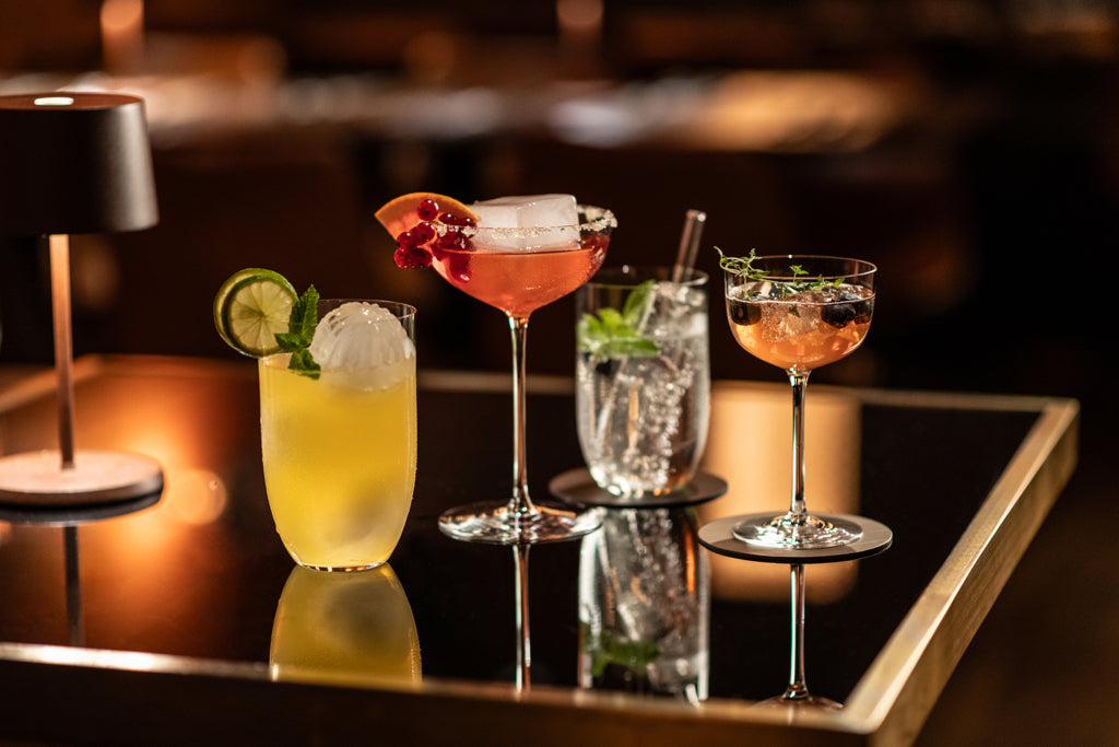 Zwiesel Glas Tone calici da cocktail grandi da 24,6 cl con punto di effervescenza – 4 pezzi