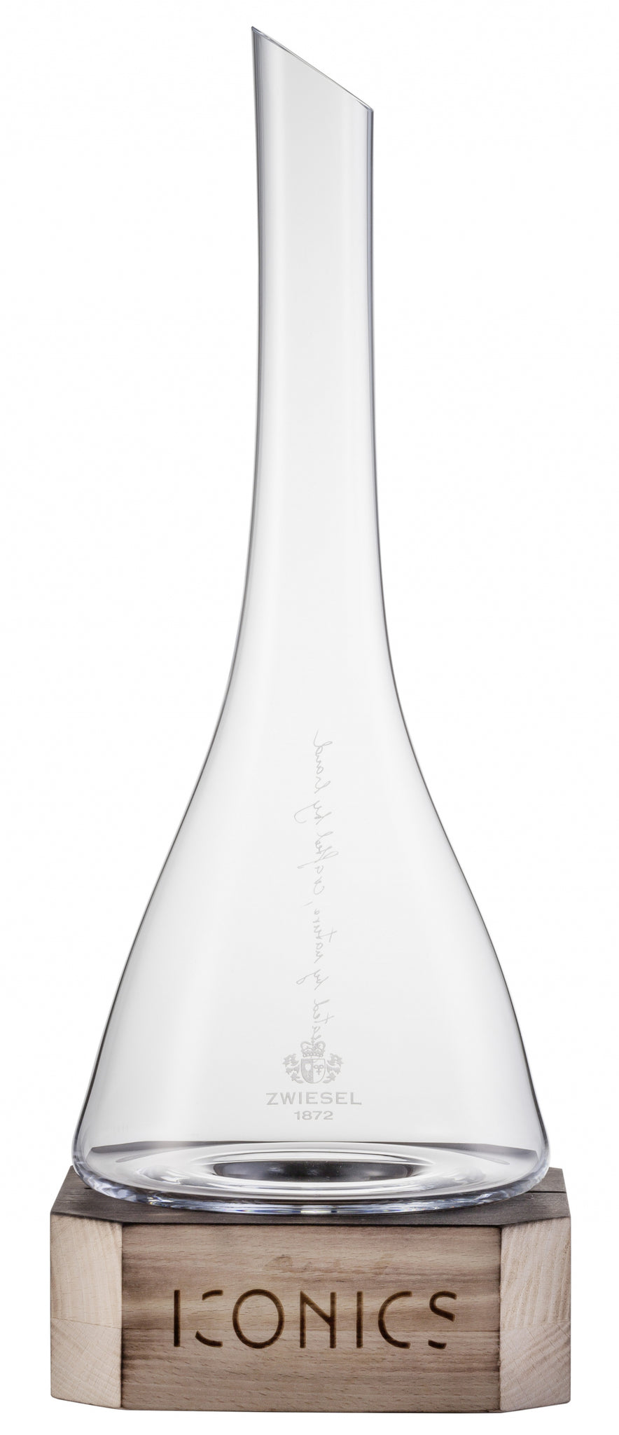 Zwiesel Glas Iconics Decanter 75 Cl with Wooden Base