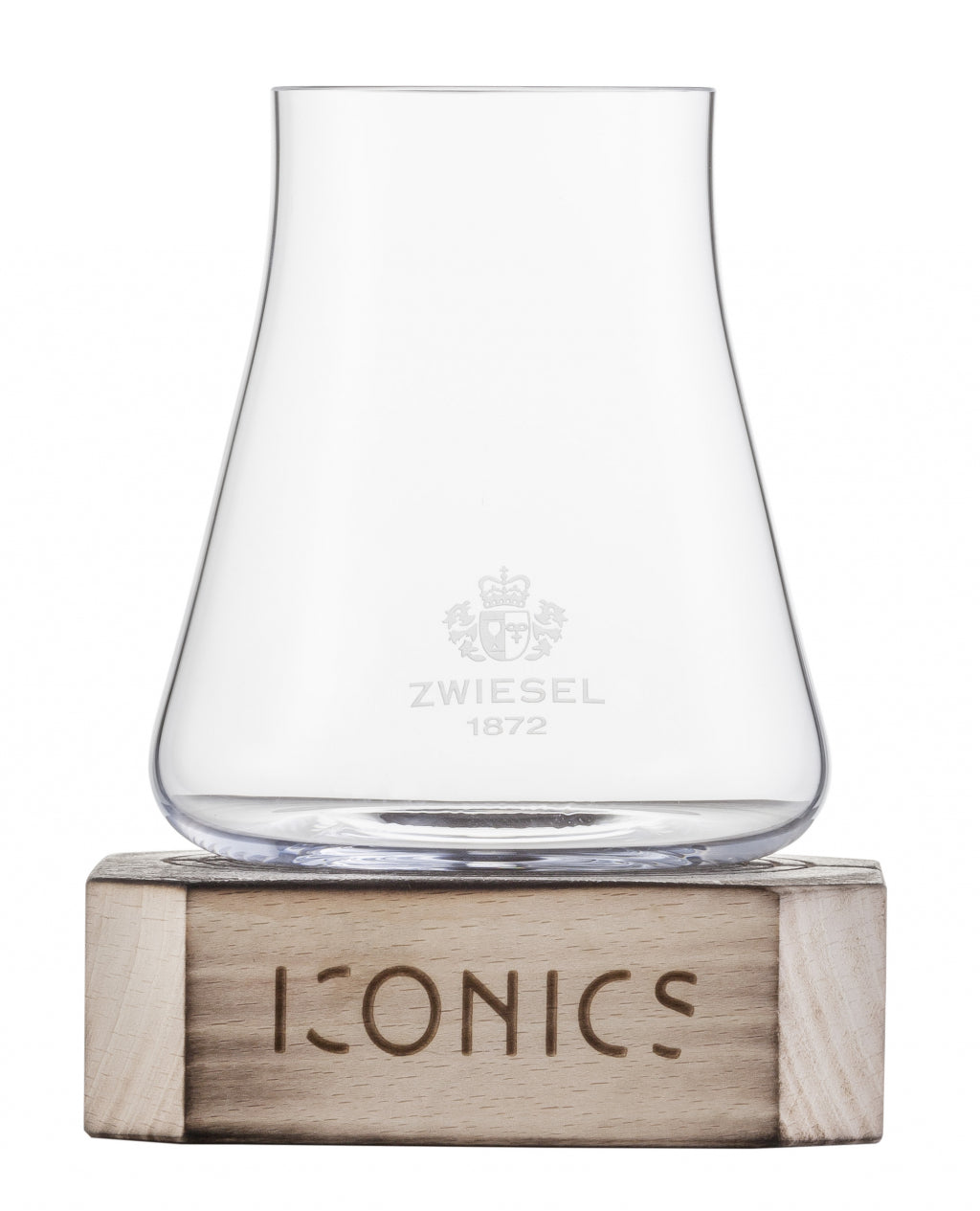 Bicchiere tumbler Zwiesel Glas Iconics da 62,2 Cl con base in legno