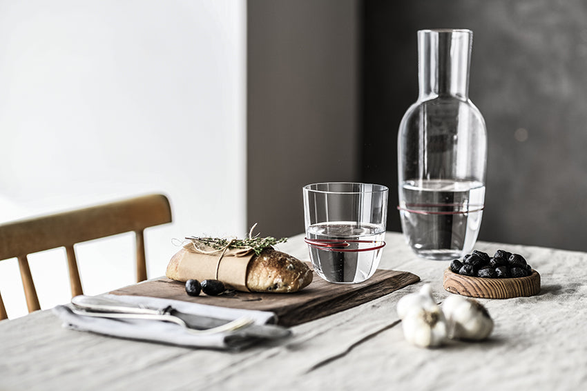 Zwiesel Glas Aura set decanter with 2 tumblers Blue - 3 pieces