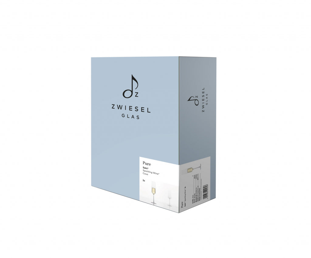 Zwiesel Glas Pure bicchiere da champagne da 21,5 Cl con punto di effervescenza in confezione regalo - 2 pezzi