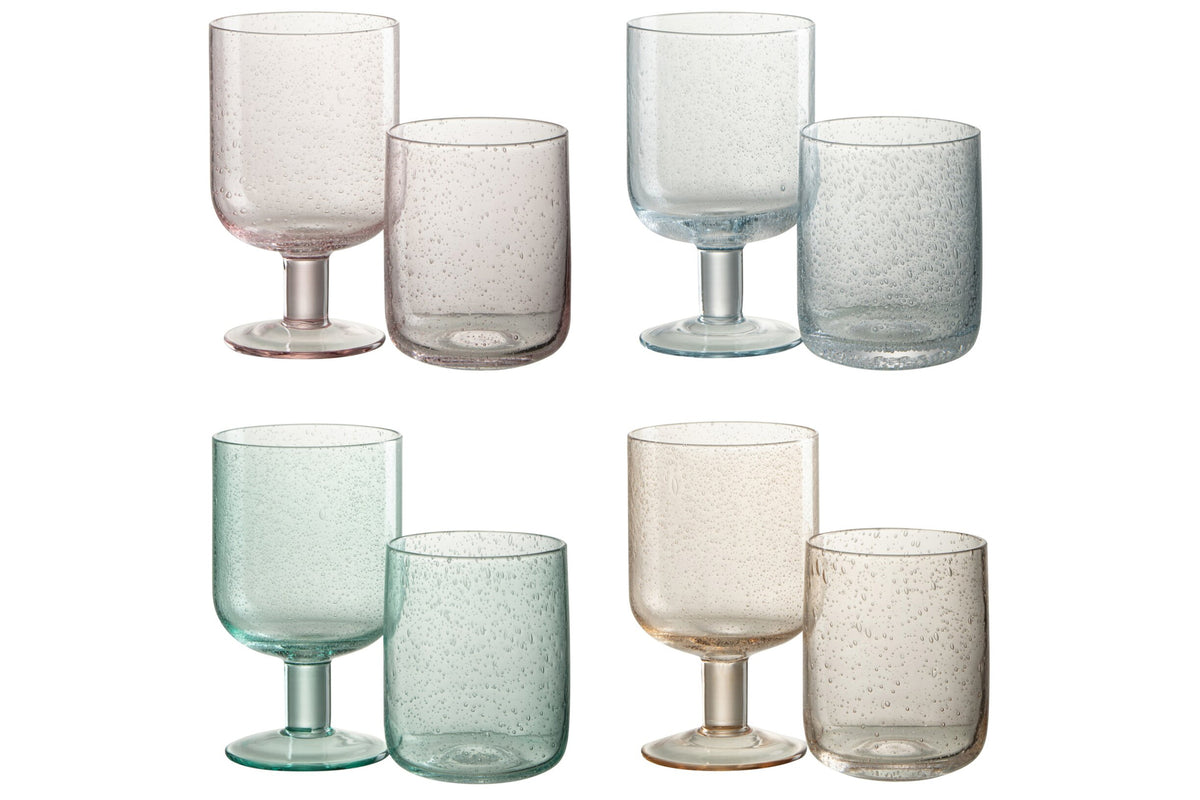 J-Line calice da vino Tommy 36 cl assortiti – 4 pezzi