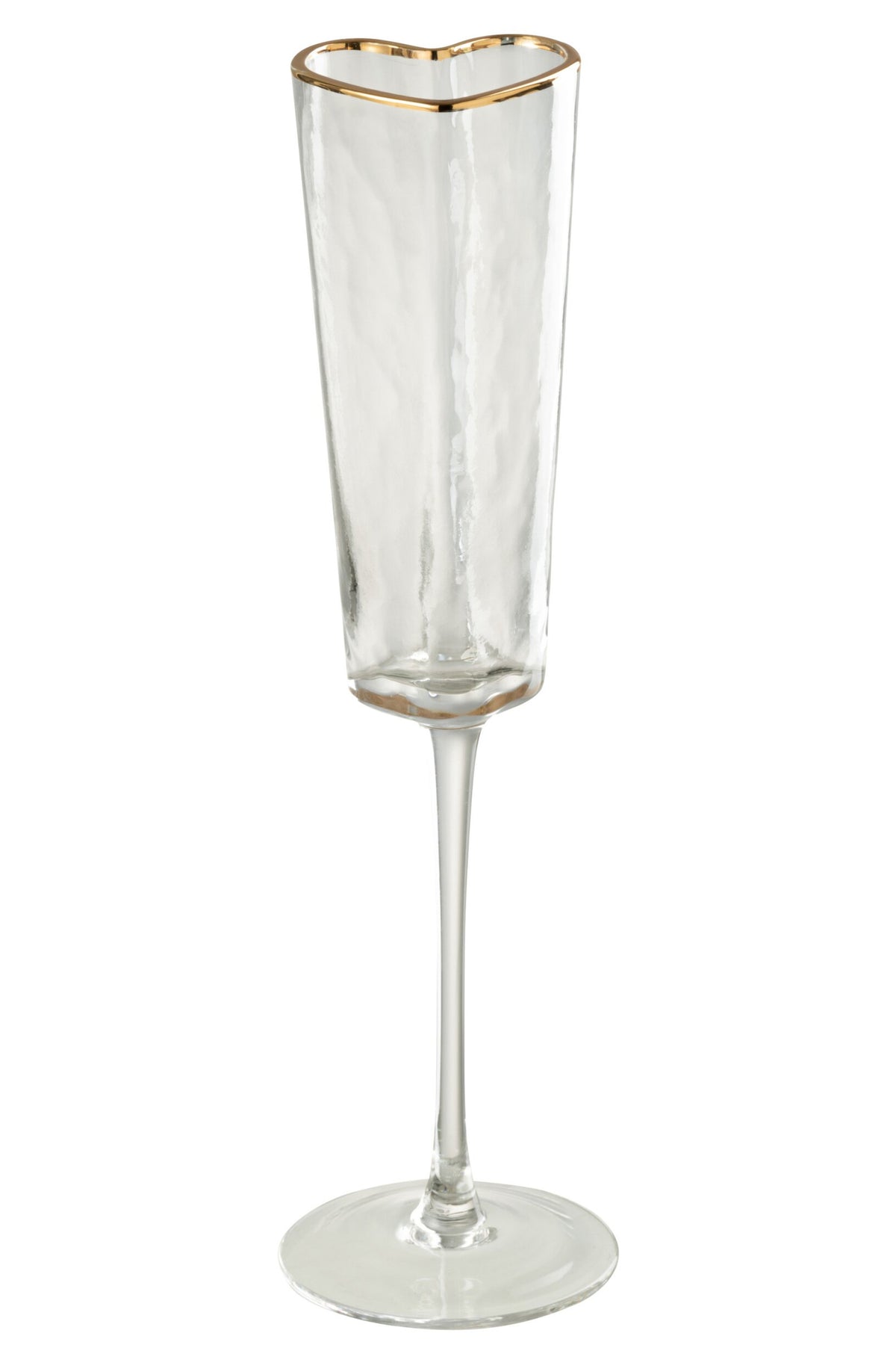 J-Line Heart Champagne Glass Gold/Transparent