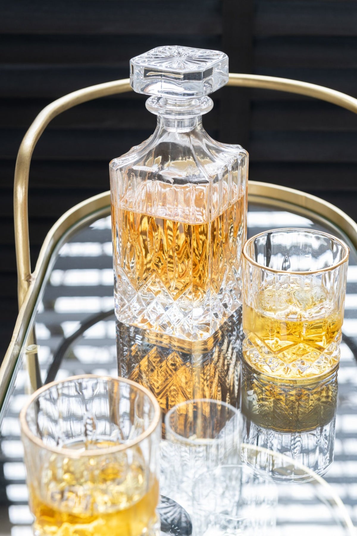 J-Line bicchiere da acqua Franco 32 cl dorato/trasparente
