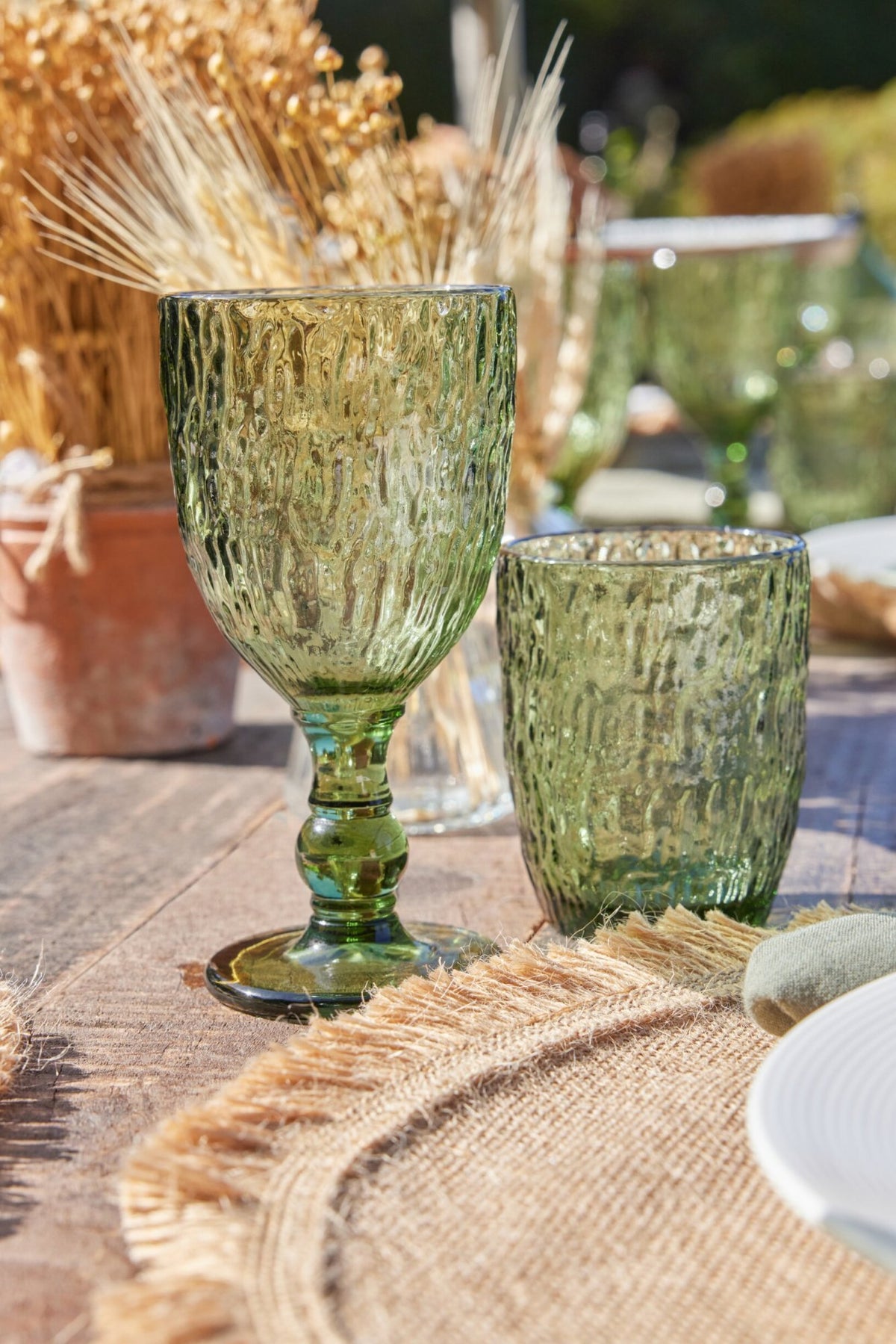 J-Line Vera Wine Glass 27 cl Green