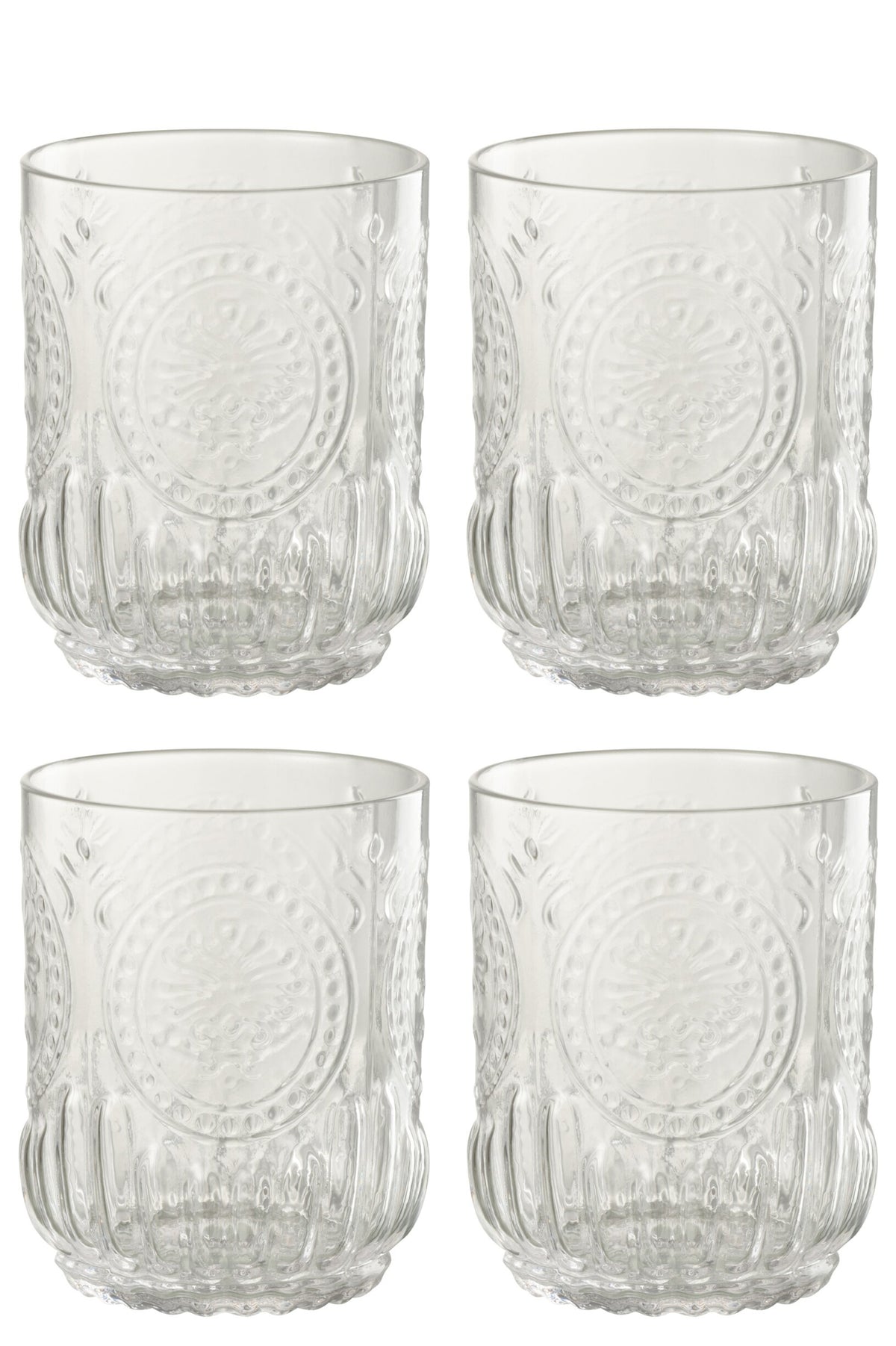 J-Line Maya Water Glasses 32 cl Transparent – 4 Pieces
