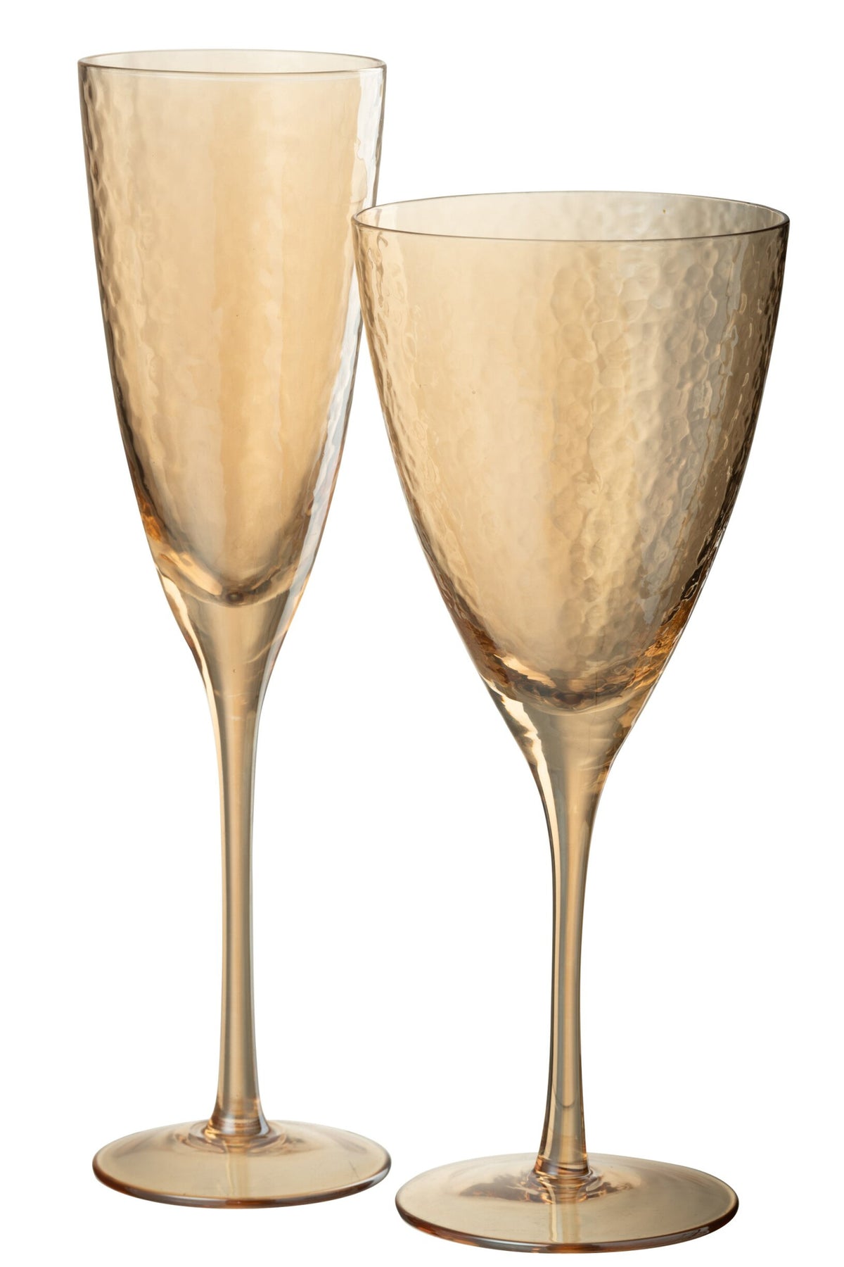 J-Line Gold-Coloured Champagne Glass