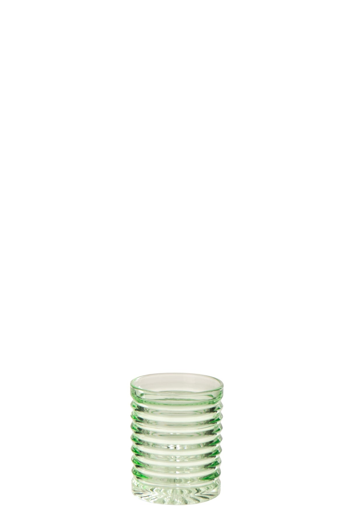Bicchiere da acqua J-Line 28 cl rigato verde chiaro