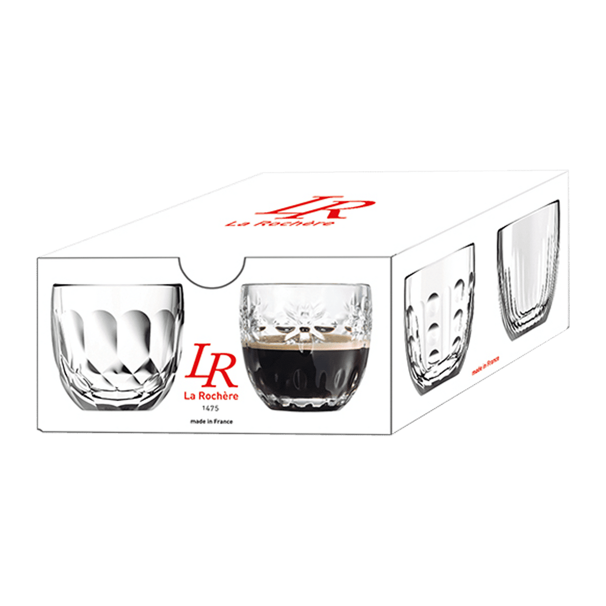 La Rochère Abeille Espressoglas 10 cl Assorti - 4 Stuks - Glazen.nl