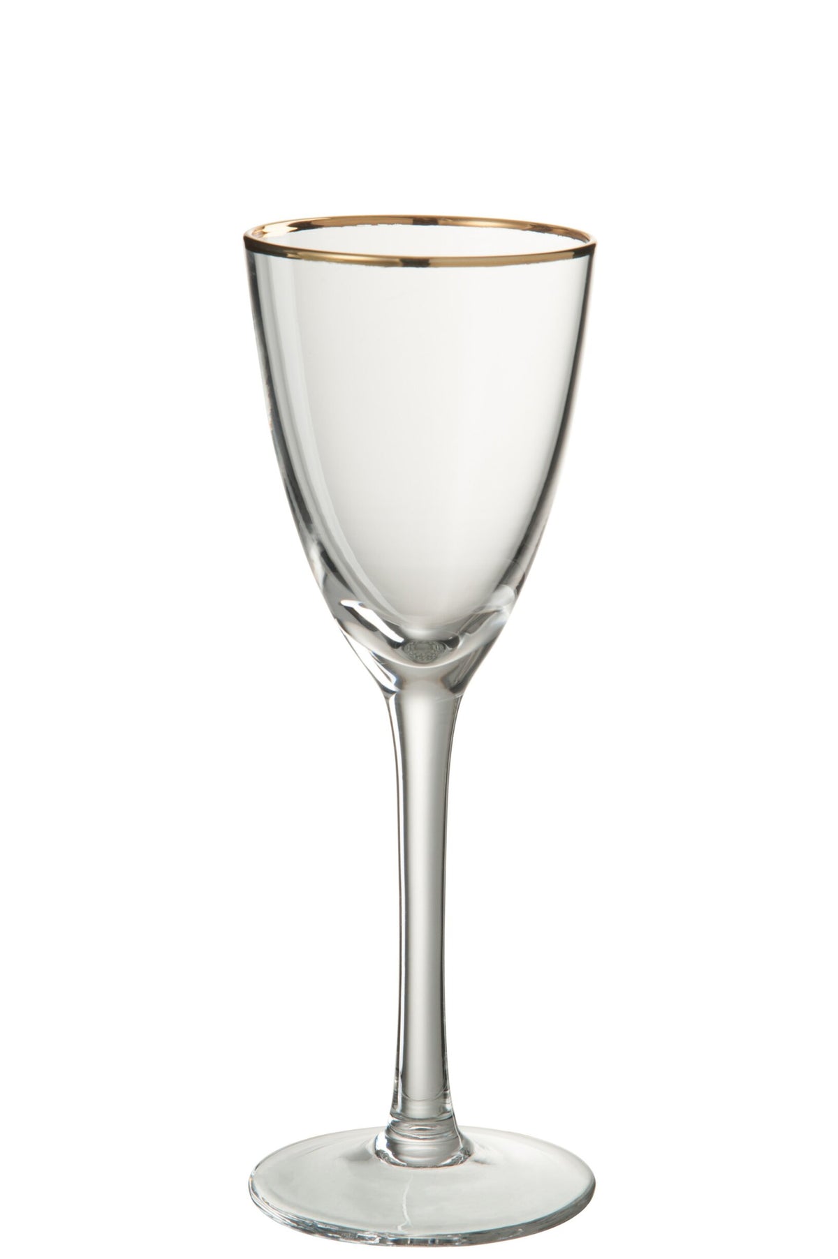J-Line Bicchiere da vino bianco 25 cl con bordo dorato Trasparente/Oro