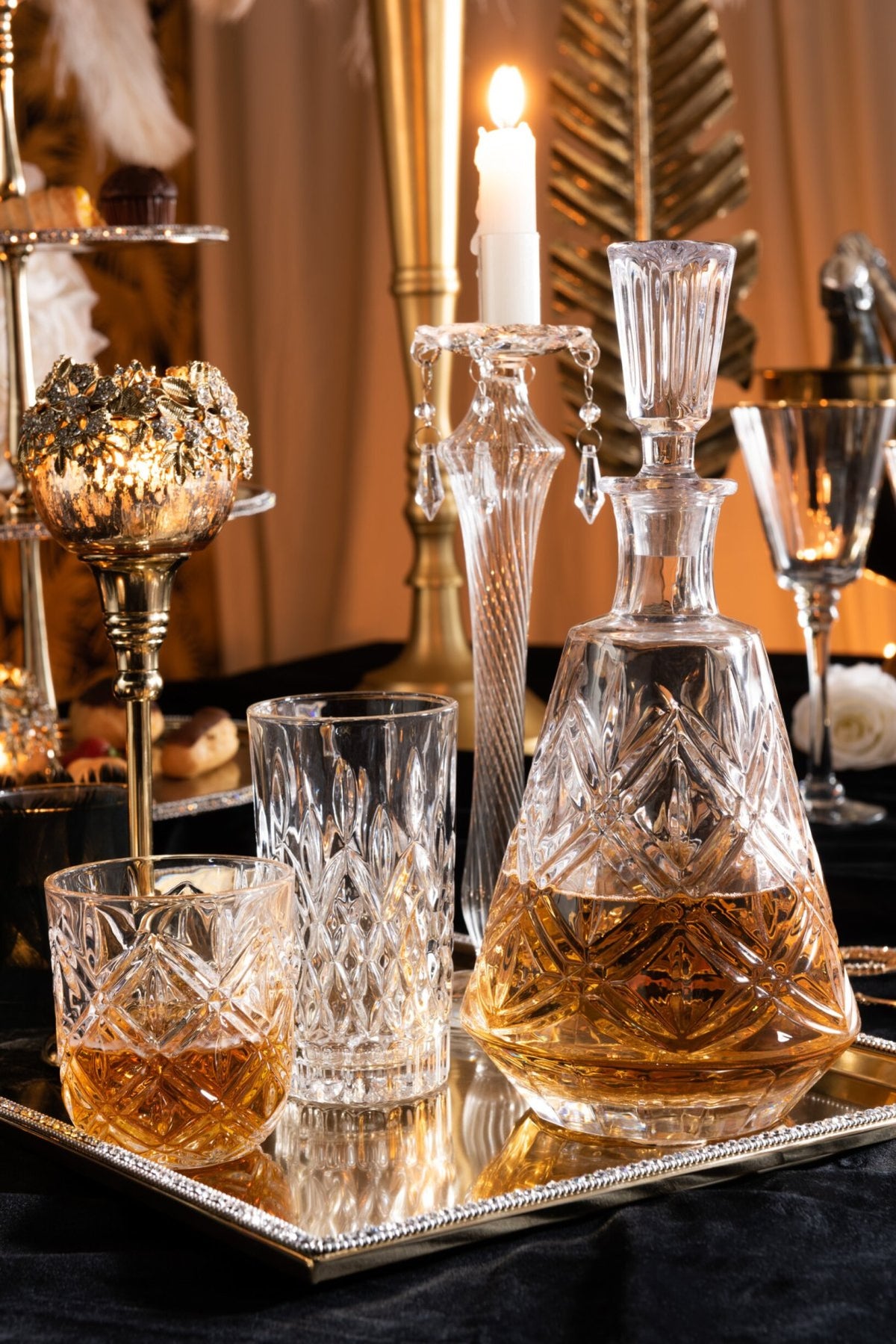 Bicchiere d’acqua J-Line Anna da 25 cl, basso, trasparente