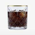 Bicchiere tumbler Pasabahce Timeless da 34,5 cl con bordo dorato - 4 pezzi