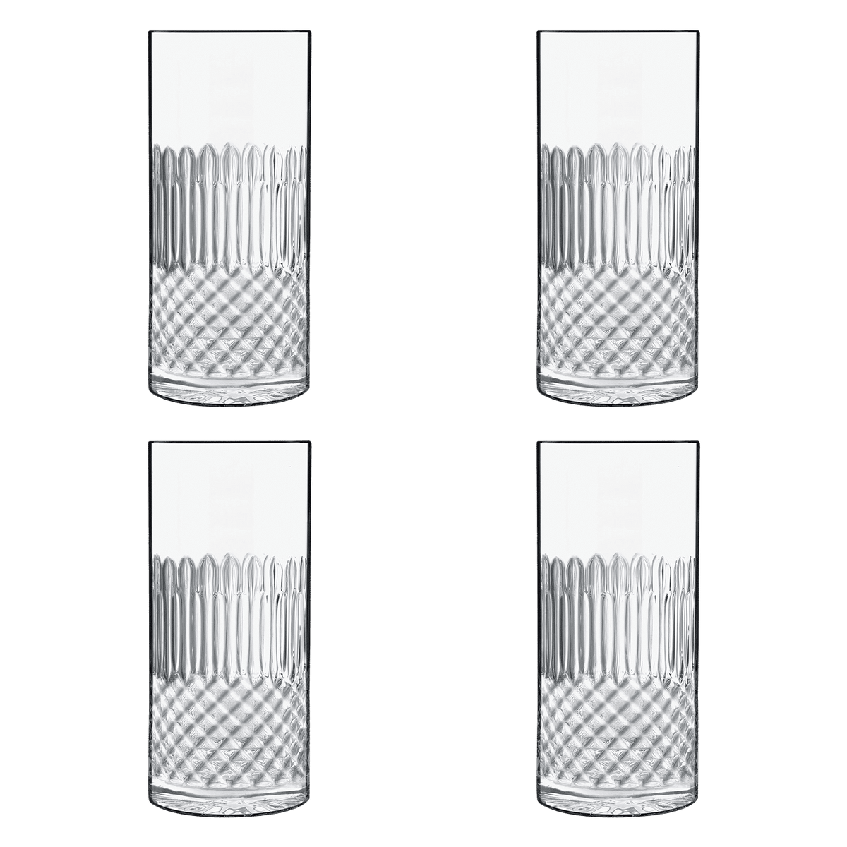 Luigi Bormioli Diamante Longdrinkglas Fh 48 Cl - 4 Stuks - Glazen.nl