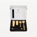 Set da cocktail professionale da bar in stile speakeasy, color oro, confezione regalo