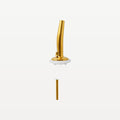 Beccuccio versatore professionale a flusso libero per bar con tappo bianco/oro