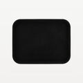 Vassoio professionale da bar rettangolare antiscivolo nero 35x45 cm