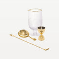 Set professionale da bar per miscelazione Speakeasy, dorato, 4 pezzi