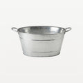 Vassoio professionale da bar zincato 25 litri 49x37x22 cm