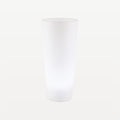 Totem professionale da bar, refrigeratore per vino con LED, bianco, rotondo, 85 cm
