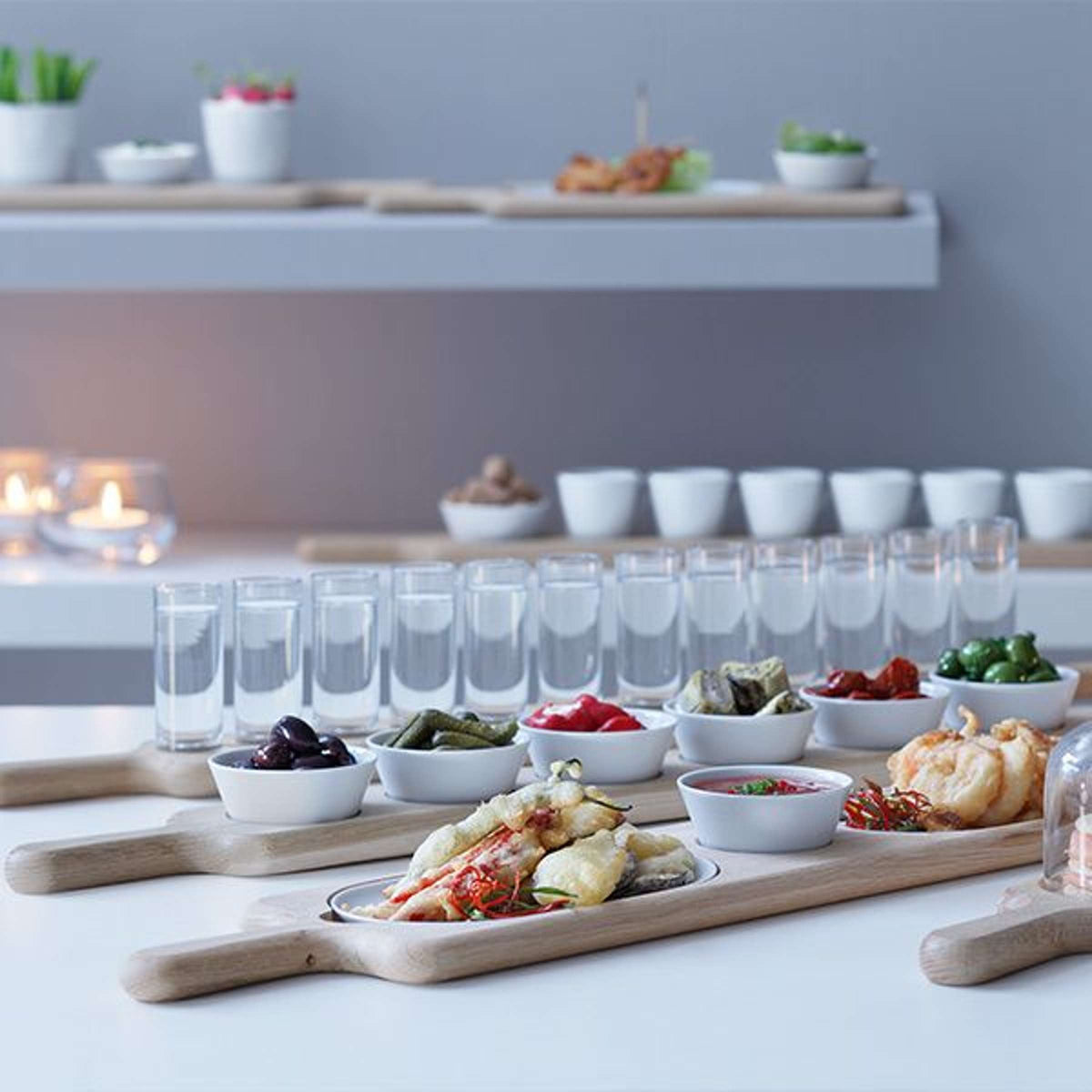 Set da degustazione L.S.A. Paddle con tagliere da portata – 6 pezzi