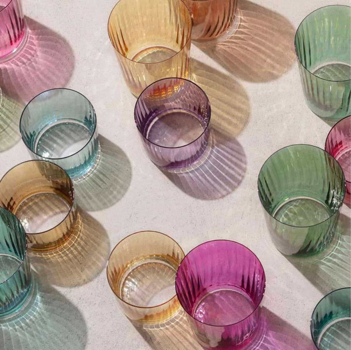 L.S.A. Gems Tumbler 56 cl assortiti rosa - 4 pezzi