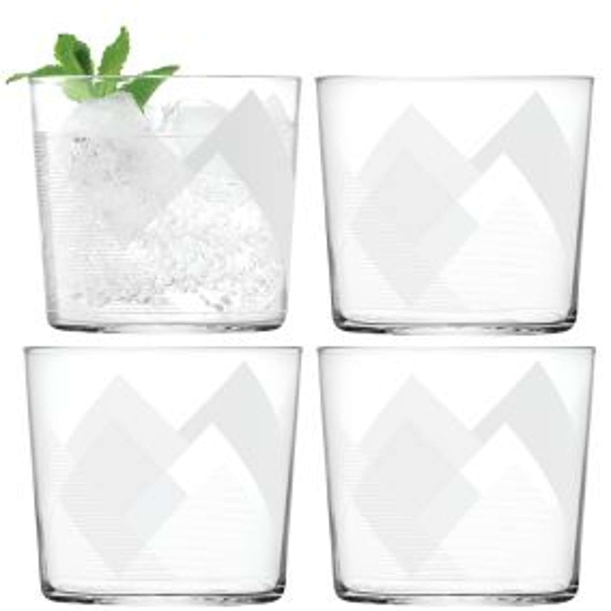 Bicchiere termico L.S.A. Peaks 31 cl bianco – 4 pezzi