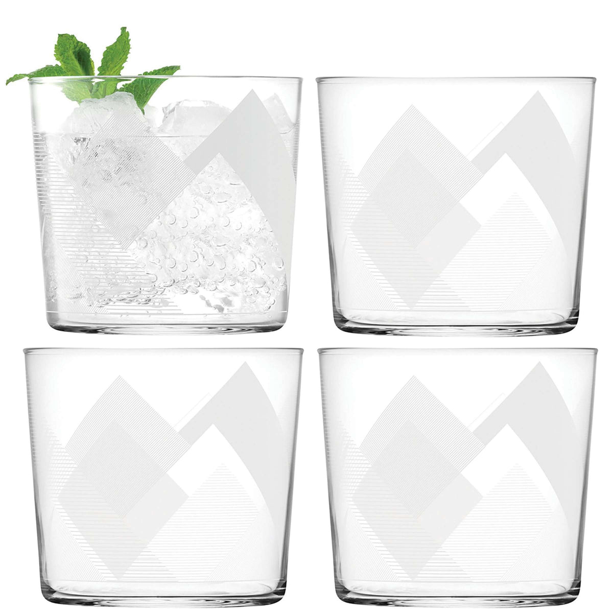 Bicchiere termico L.S.A. Peaks 31 cl bianco – 4 pezzi